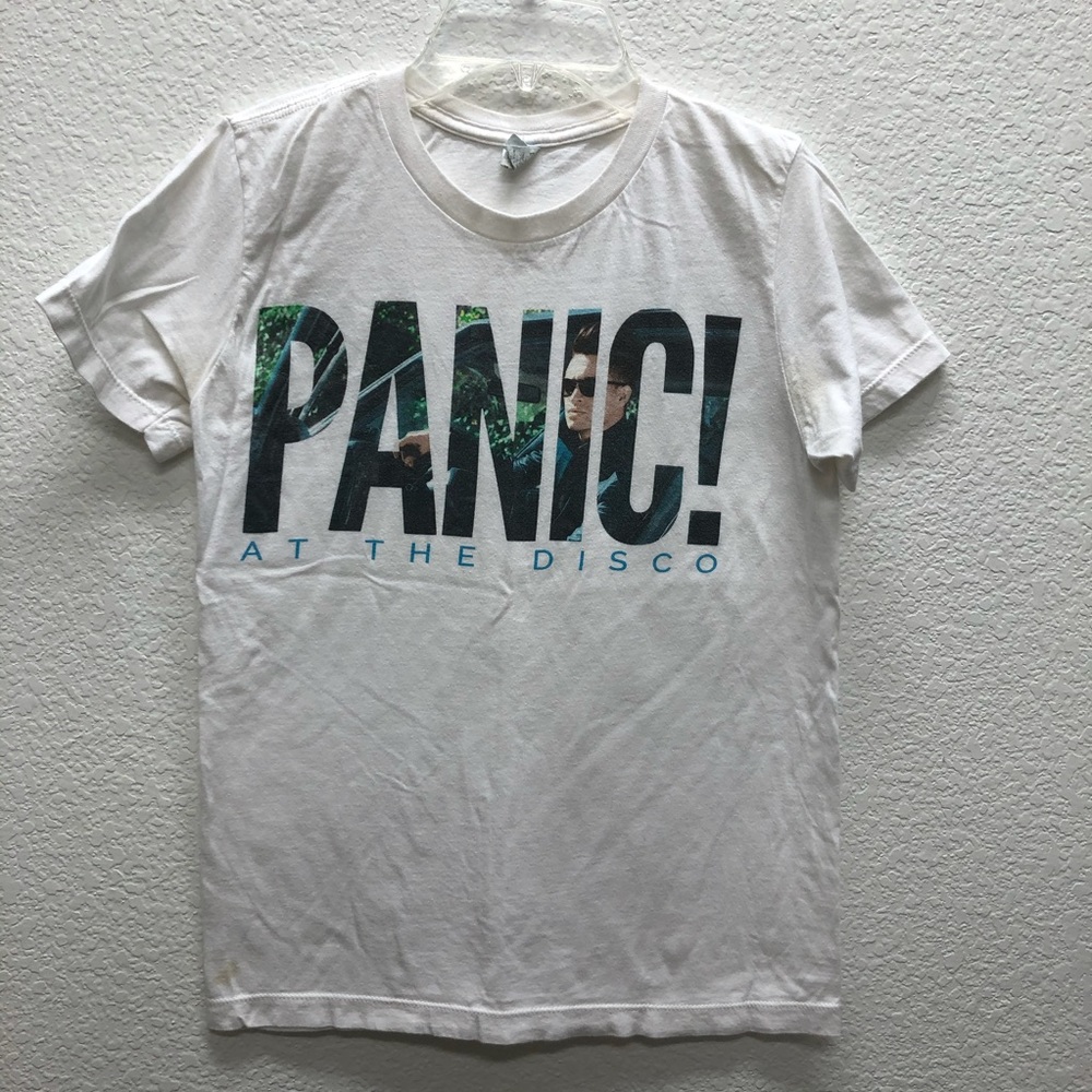 Panic! At The Disco Small White Cotton Band Tee SM